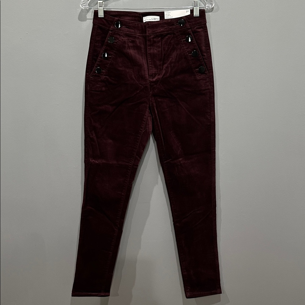 Final Sale 🔥No More Low Offers Mariner Skinny Pants in Velvet Size 27